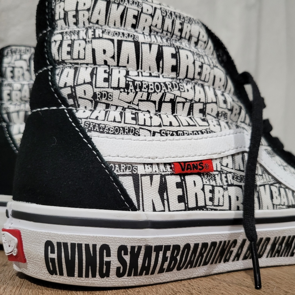 Vans Sk8-hi X Baker Skateboards Size 13